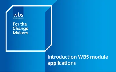 Introduction WBS module applications So why study