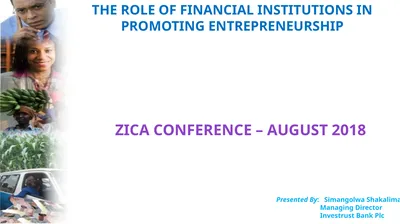 THE ROLE OF FINANCIAL INSTITUTIONS IN PROMOTING