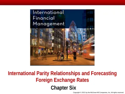 International Parity Relationships and Forecasting