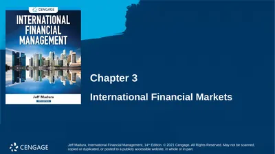Chapter 3 International Financial Markets Jeff