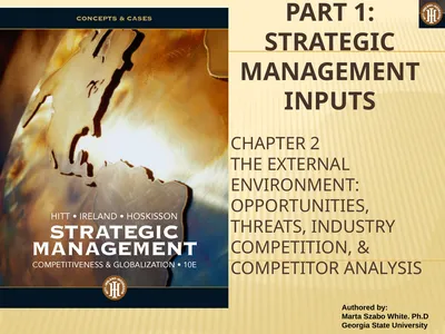 PART 1: STRATEGIC MANAGEMENT INPUTS CHAPTER 2 The