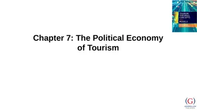 Chapter 7: The Political Economy of Tourism