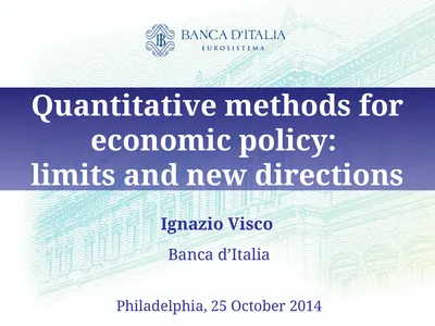 Quantitative methods for economic policy: limits