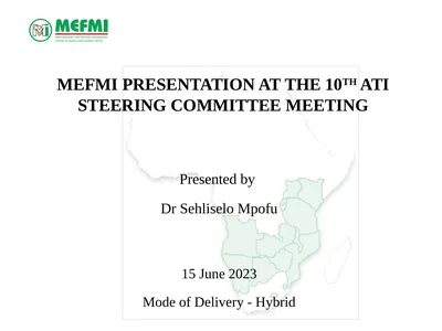 MEFMI PRESENTATION AT THE 10TH ATI STEERING