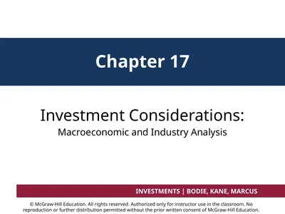 Chapter 17 Investment Considerations: