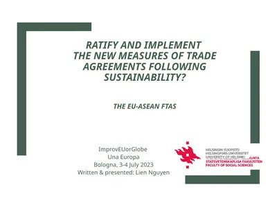 Ratify and Implement the New Measures of Trade