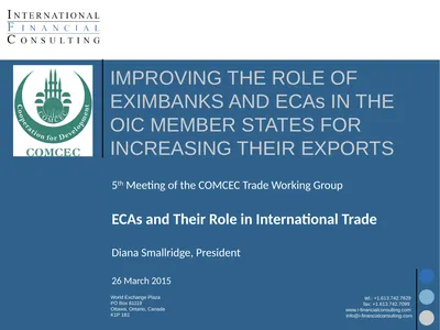 IMPROVING THE ROLE OF EXIMBANKS AND ECAs IN THE