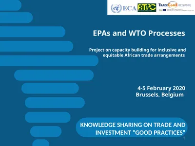EPAs and WTO Processes Project on capacity