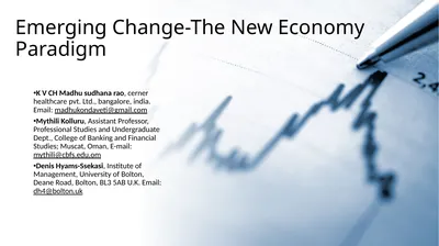 Emerging Change-The New Economy Paradigm K V CH