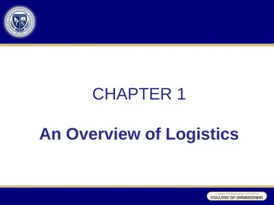CHAPTER 1 An Overview of Logistics Learning