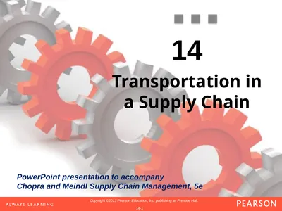 14 Transportation in a Supply Chain Learning