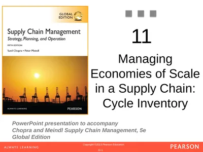 11 Managing Economies of Scale in a Supply Chain: