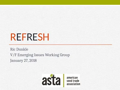 ReFresh Ric Dunkle V/F Emerging Issues Working