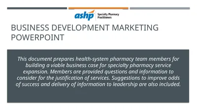 Business Development marketing PowerPoint This