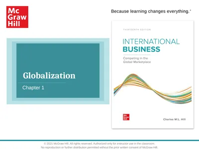 Globalization Chapter 1 © 2021 McGraw Hill. All
