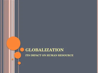 GLOBALIZATION ITS IMPACT ON HUMAN RESOURCE