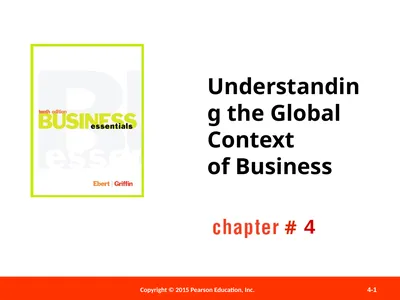 Understanding the Global Context of Business 4