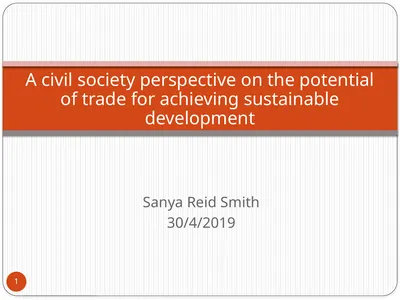 Sanya Reid Smith 30/4/2019 1 A civil society