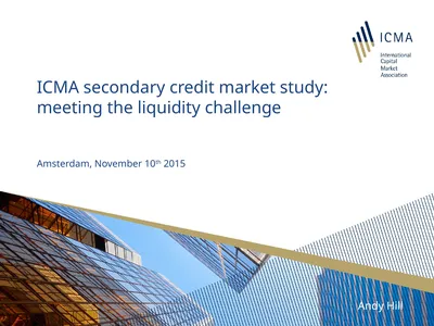 ICMA secondary credit market study: meeting the