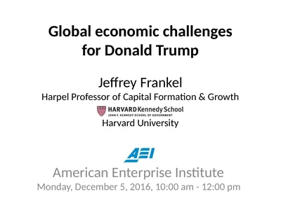 Global economic challenges for Donald Trump