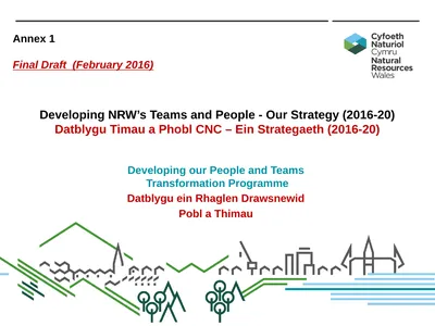 Developing NRW’s Teams and People - Our Strategy
