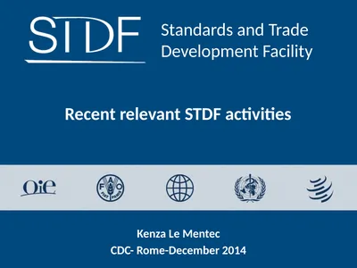 Recent relevant STDF activities Kenza Le Mentec