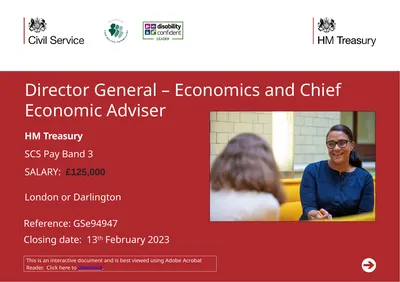 Director General – Economics and Chief Economic