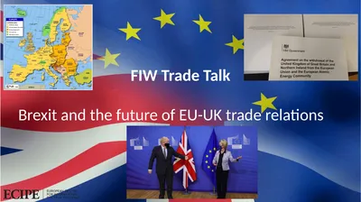 FIW Trade Talk Brexit and the future of EU-UK
