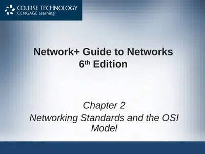 Network+ Guide to Networks 6th Edition Chapter 2