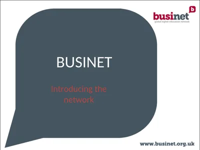 BUSINET Introducing the network Presentation