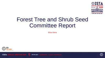 Forest Tree and Shrub Seed Committee Report Elisa