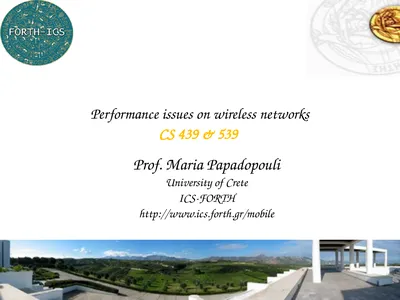 1 Prof. Maria Papadopouli University of Crete