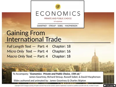 Gaining From International Trade The Trade Sector