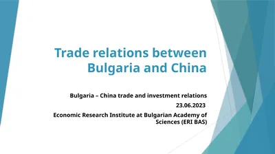 Trade relations between Bulgaria and China