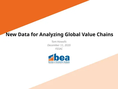 New Data for Analyzing Global Value Chains Tom