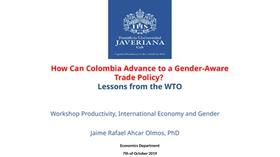 How Can Colombia Advance to a Gender-Aware Trade