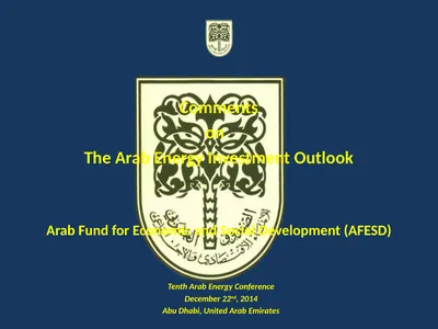 Comments on The Arab Energy Investment Outlook