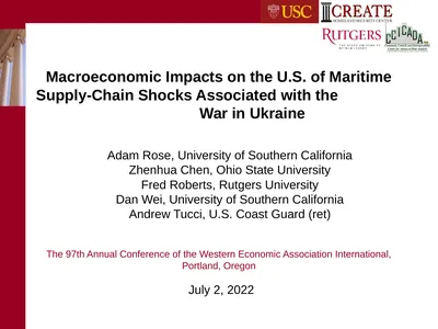 Macroeconomic Impacts on the U.S. of Maritime