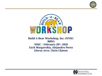 Build A Bear Workshop, Inc. (NYSE: BBW) NDIC –