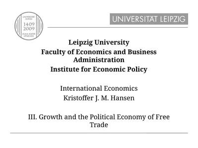 Leipzig University Faculty of Economics and