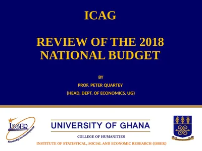 ICAG REVIEW OF THE 2018 NATIONAL BUDGET BY PROF.