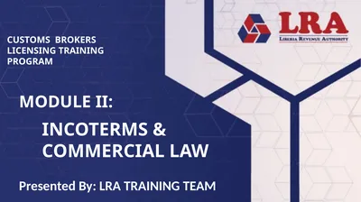 MODULE II: Presented By: LRA TRAINING TEAM