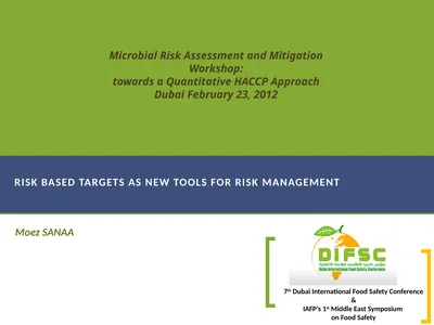 Moez SANAA Risk based targets as new tools for