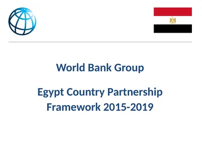 World Bank Group Egypt Country Partnership