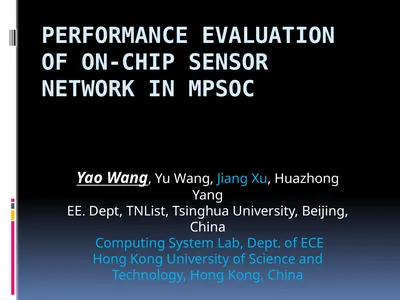 Performance Evaluation of On-Chip Sensor Network