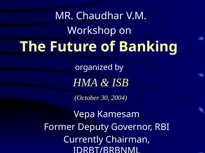 MR. Chaudhar V.M. Workshop on The Future of
