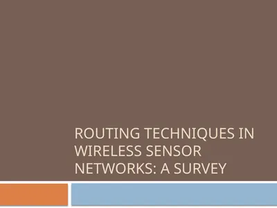 Routing Techniques in Wireless Sensor Networks: A
