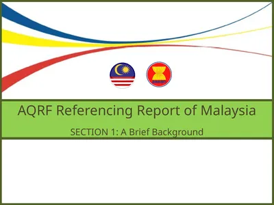 AQRF Referencing Report of Malaysia SECTION 1: A