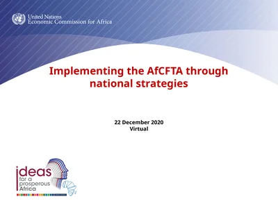 Implementing the AfCFTA through national