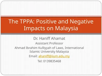 Dr. Haniff Ahamat Assistant Professor Ahmad